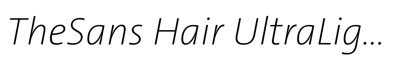 TheSans Hair UltraLight Italic